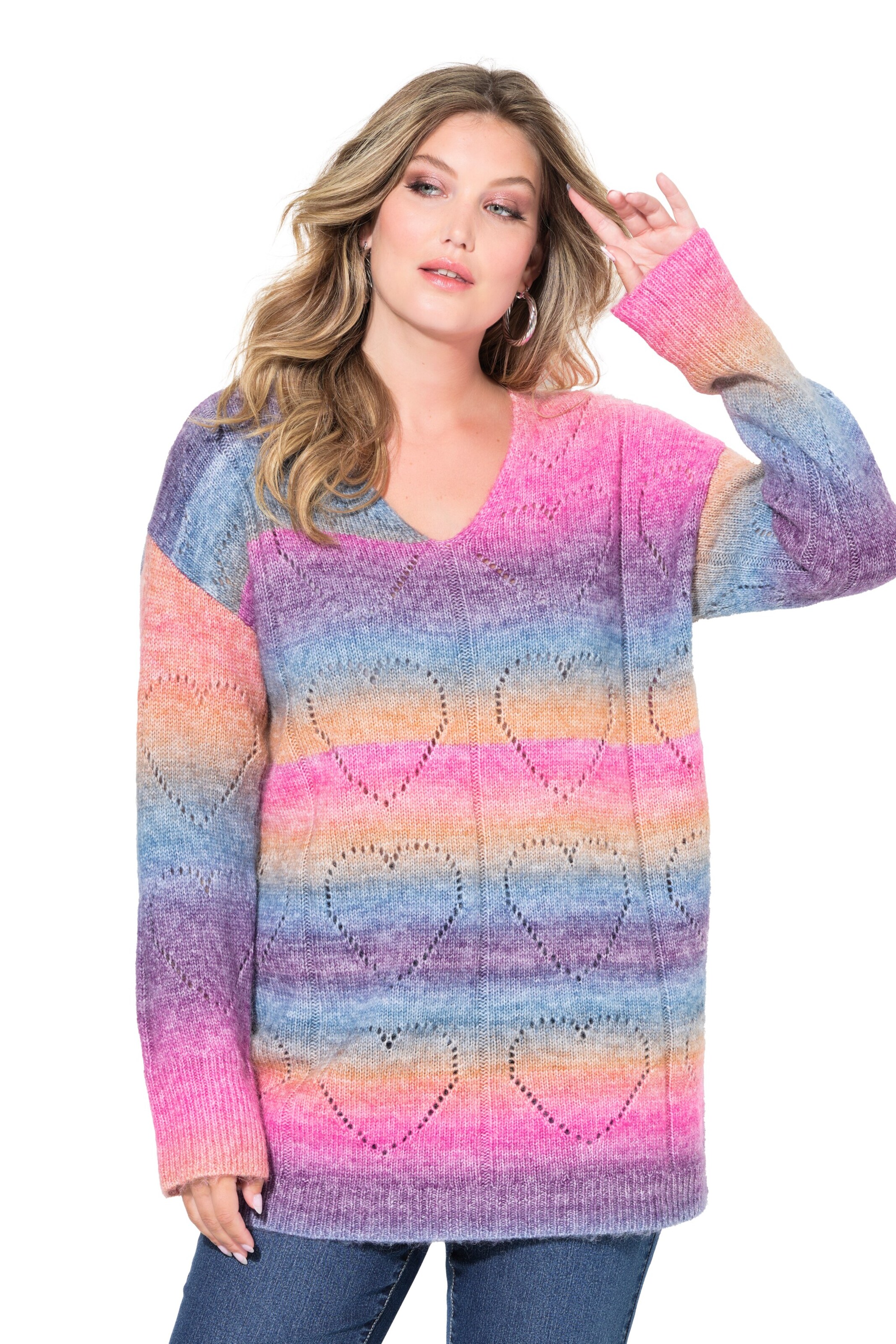 MIAMODA Sweater in Mixed colours: front