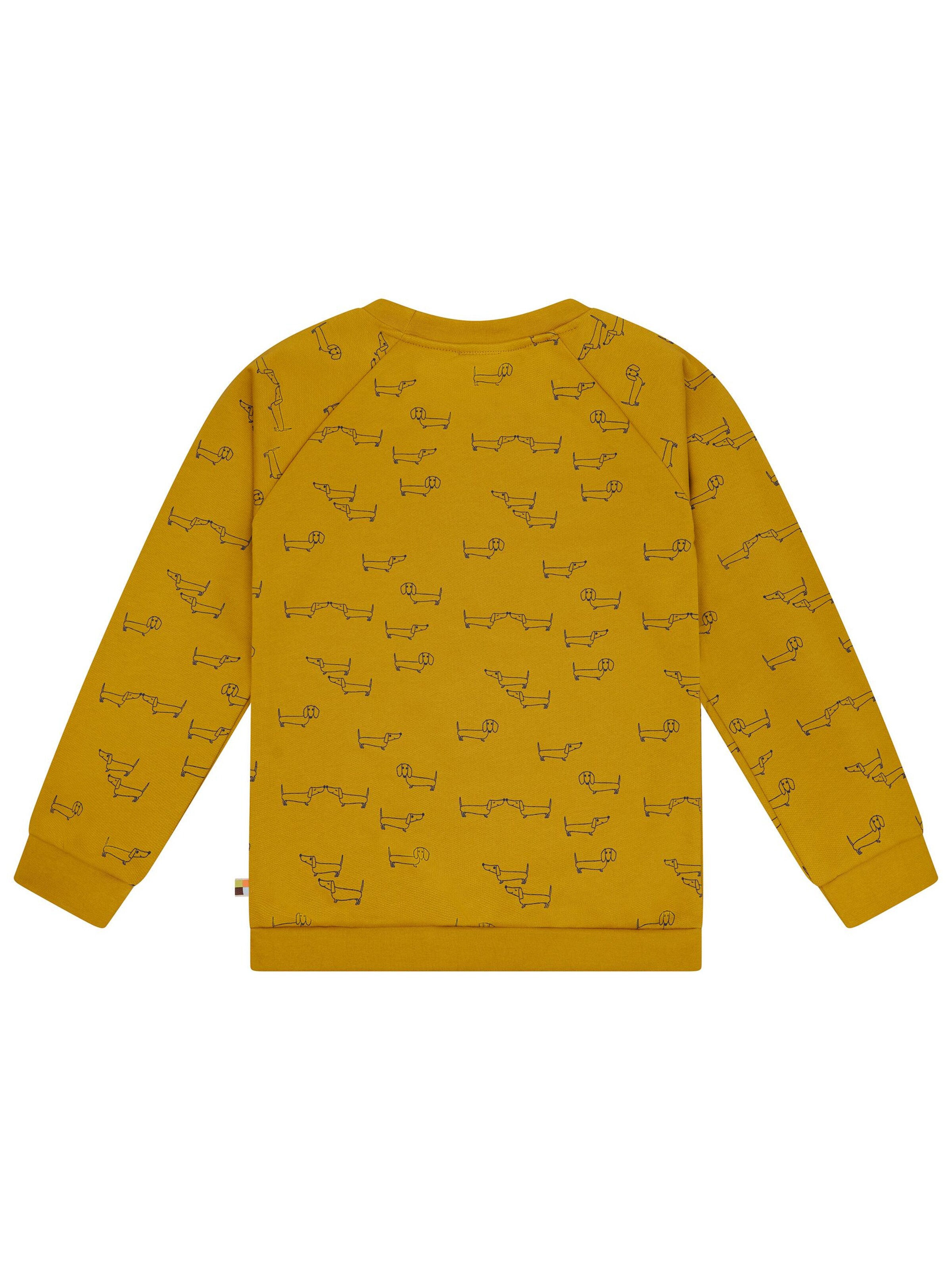 loud + proud Pullover 'Dackel'‌‌‌‌ in Gelb