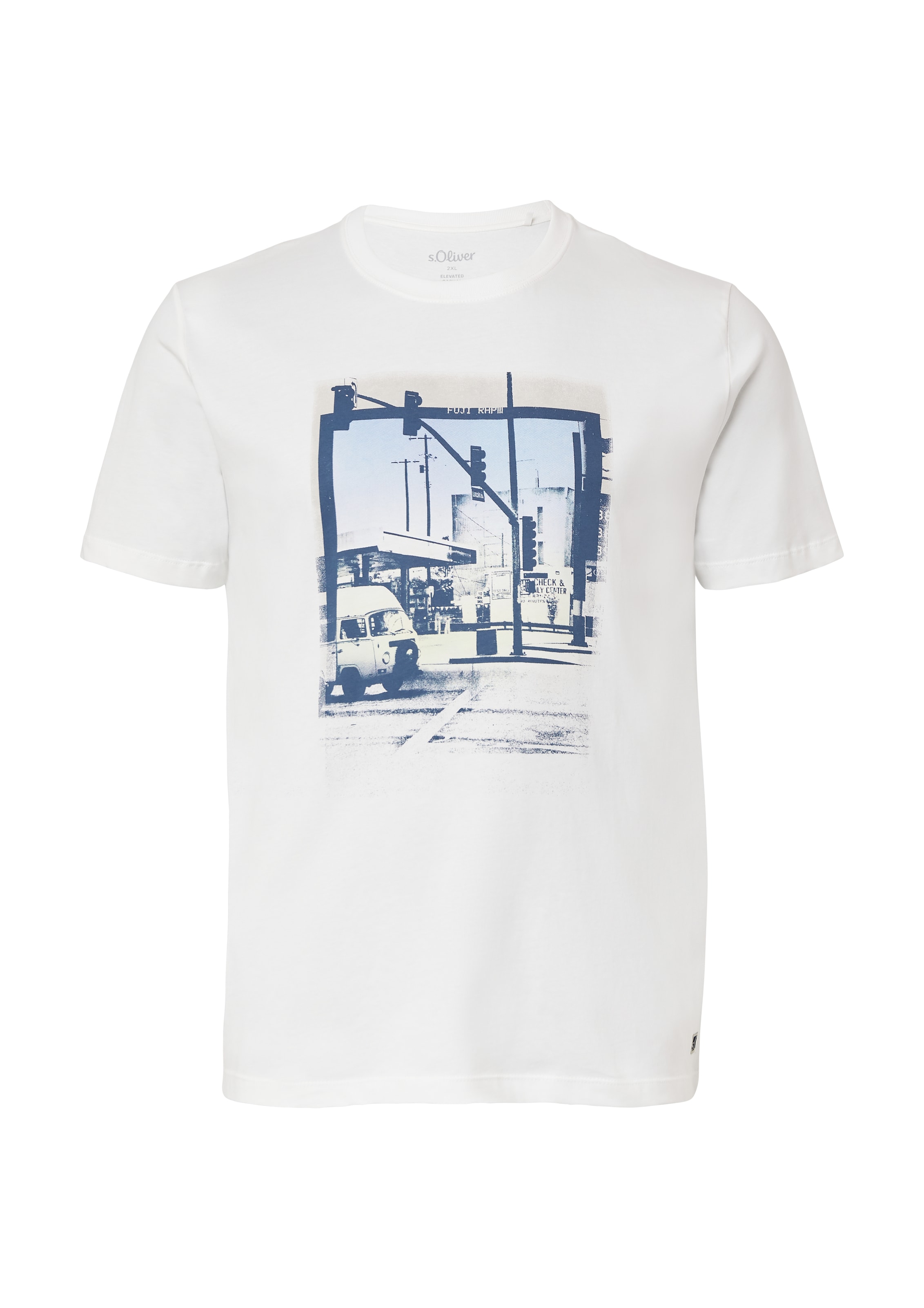 T-Shirt s.Oliver Men Big Sizes en blanc : devant