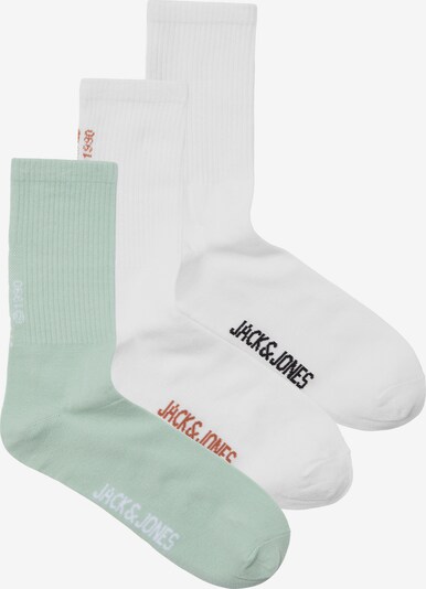 JACK & JONES Socken 'BORA' in braun / mint / schwarz / weiß, Produktansicht