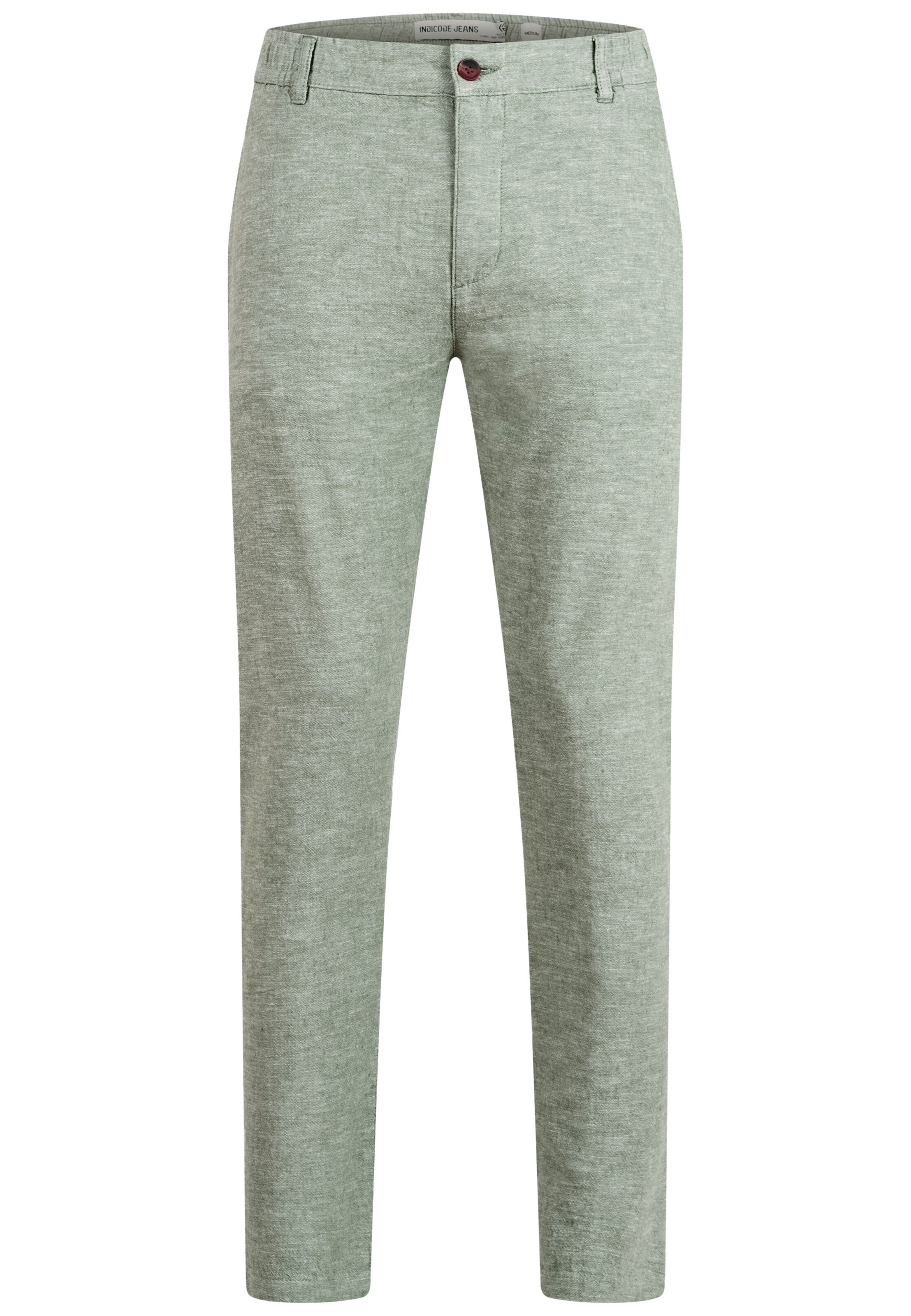 INDICODE JEANS Chino 'Lino' in Groen: voorkant