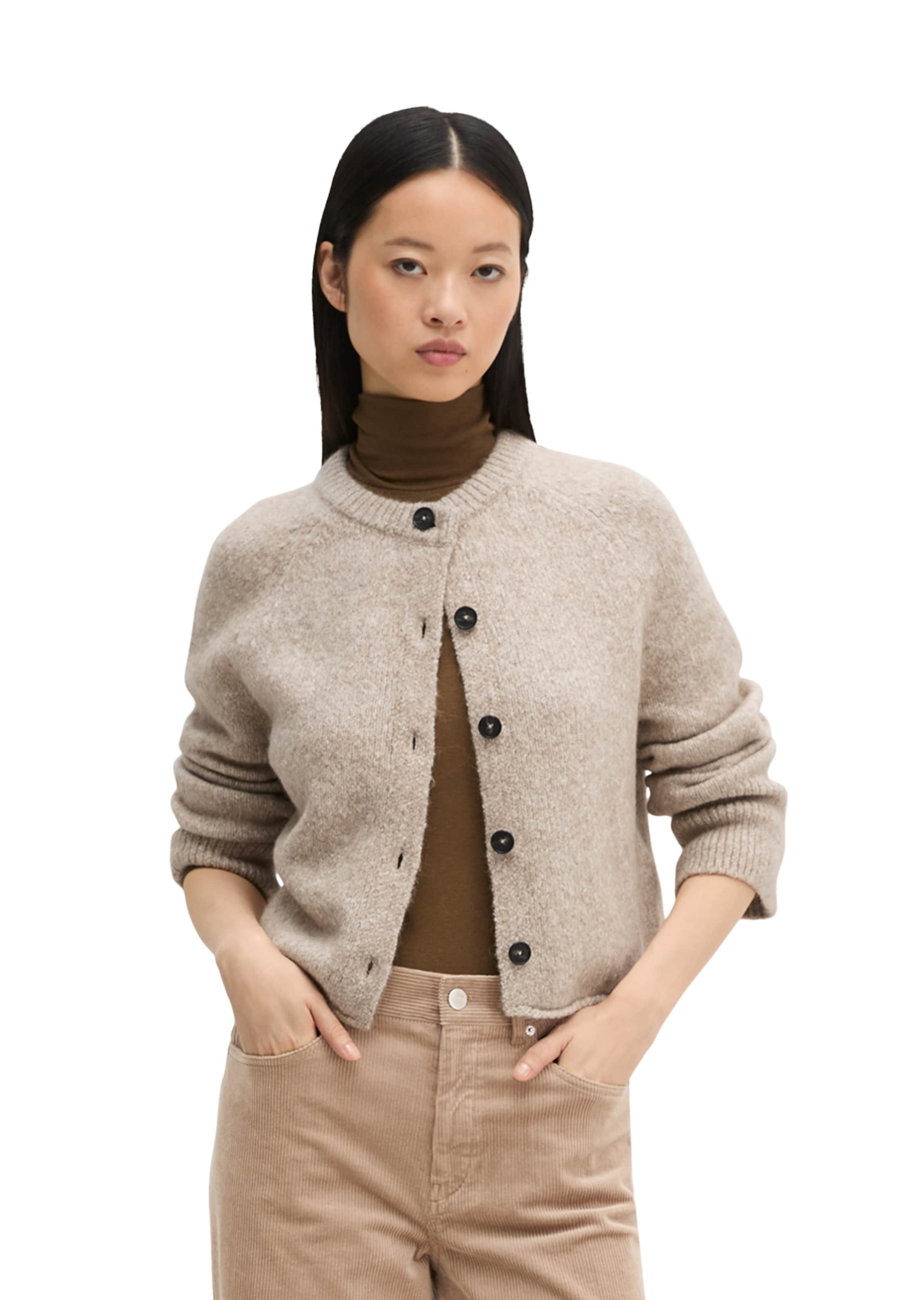 Marc O'Polo Strickjacke in Braun: Vorderseite