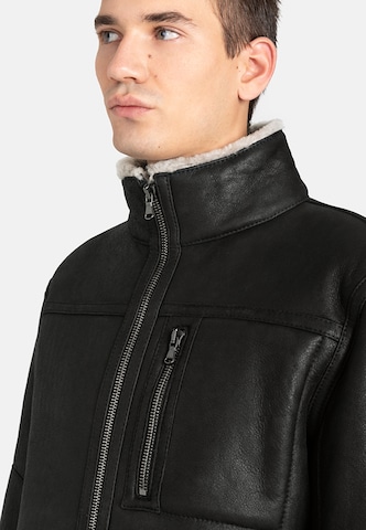 Werner Christ Lammfelljacke in Schwarz