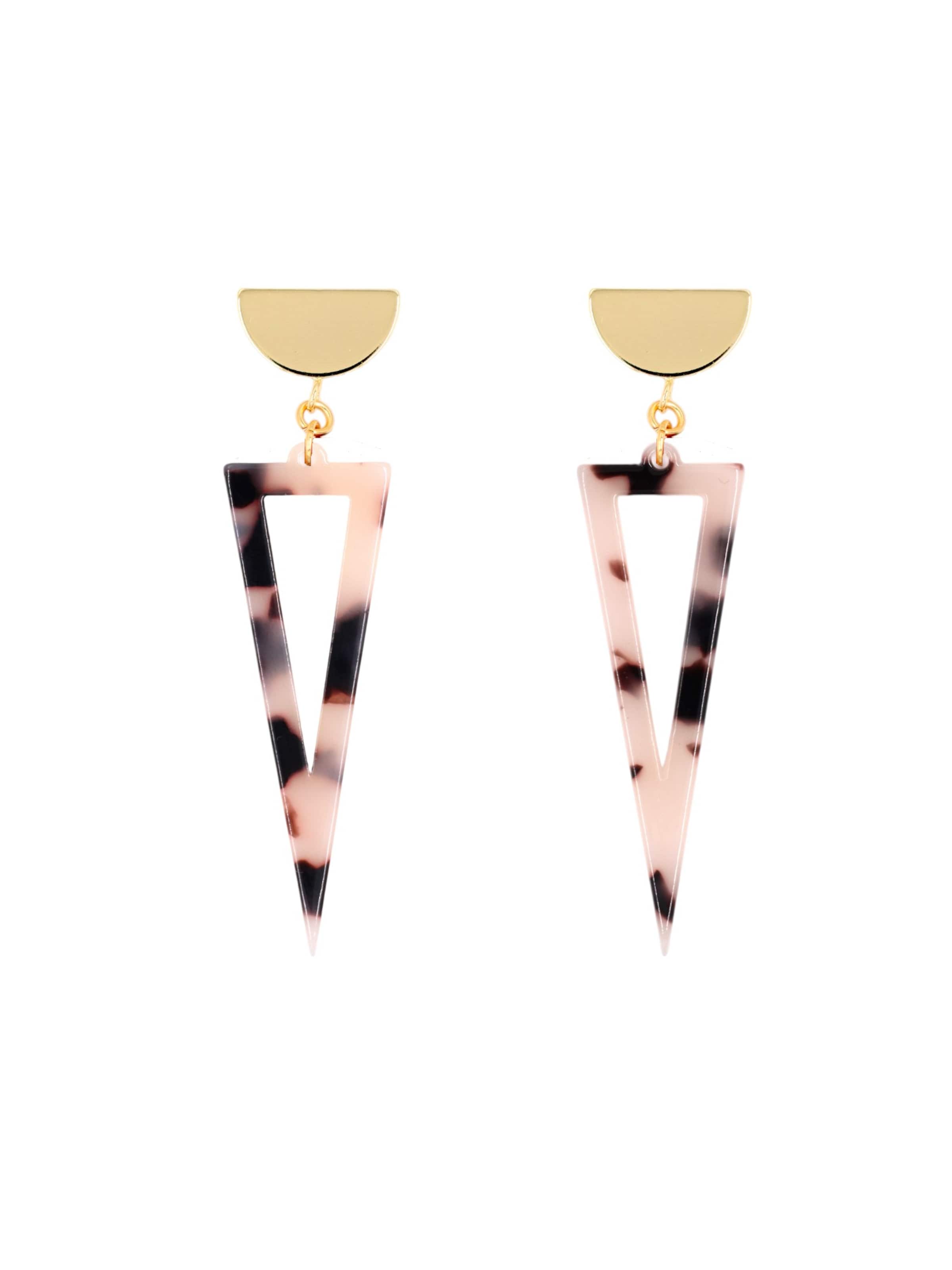 Fräulein Wunder Øreringe i beige: forside