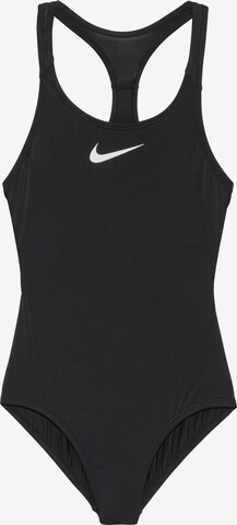 NIKE Athletic Swimwear in Black: front