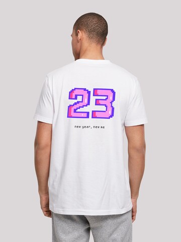 F4NT4STIC Shirt 'Happy People Only Good Vibes' in Weiß