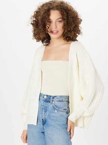 Cardigan Missguided en beige : devant