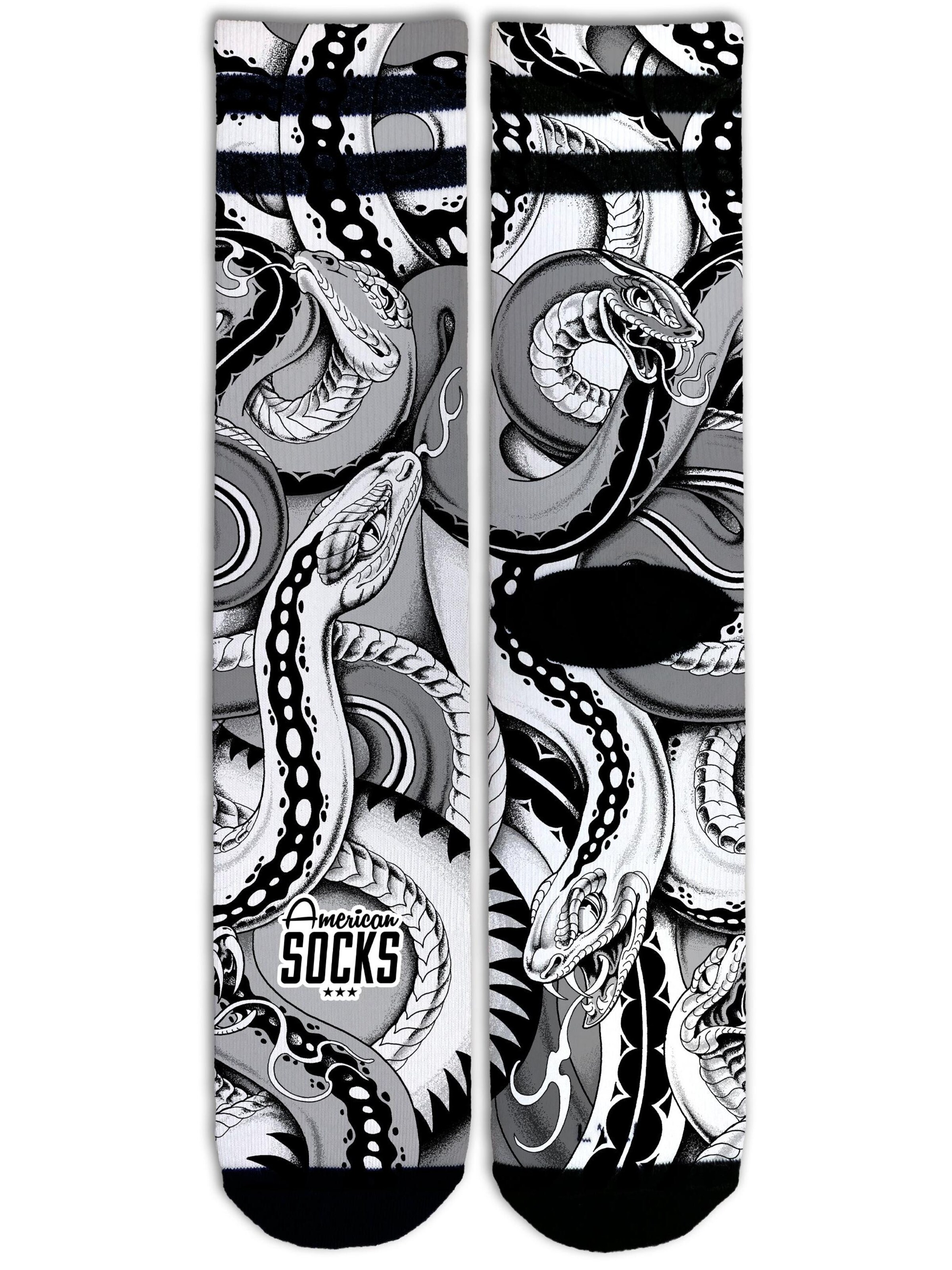 American Socks - Calcetines 'Python - Mid High' en gris