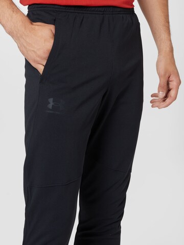 UNDER ARMOUR Skinny Sporthose in Schwarz