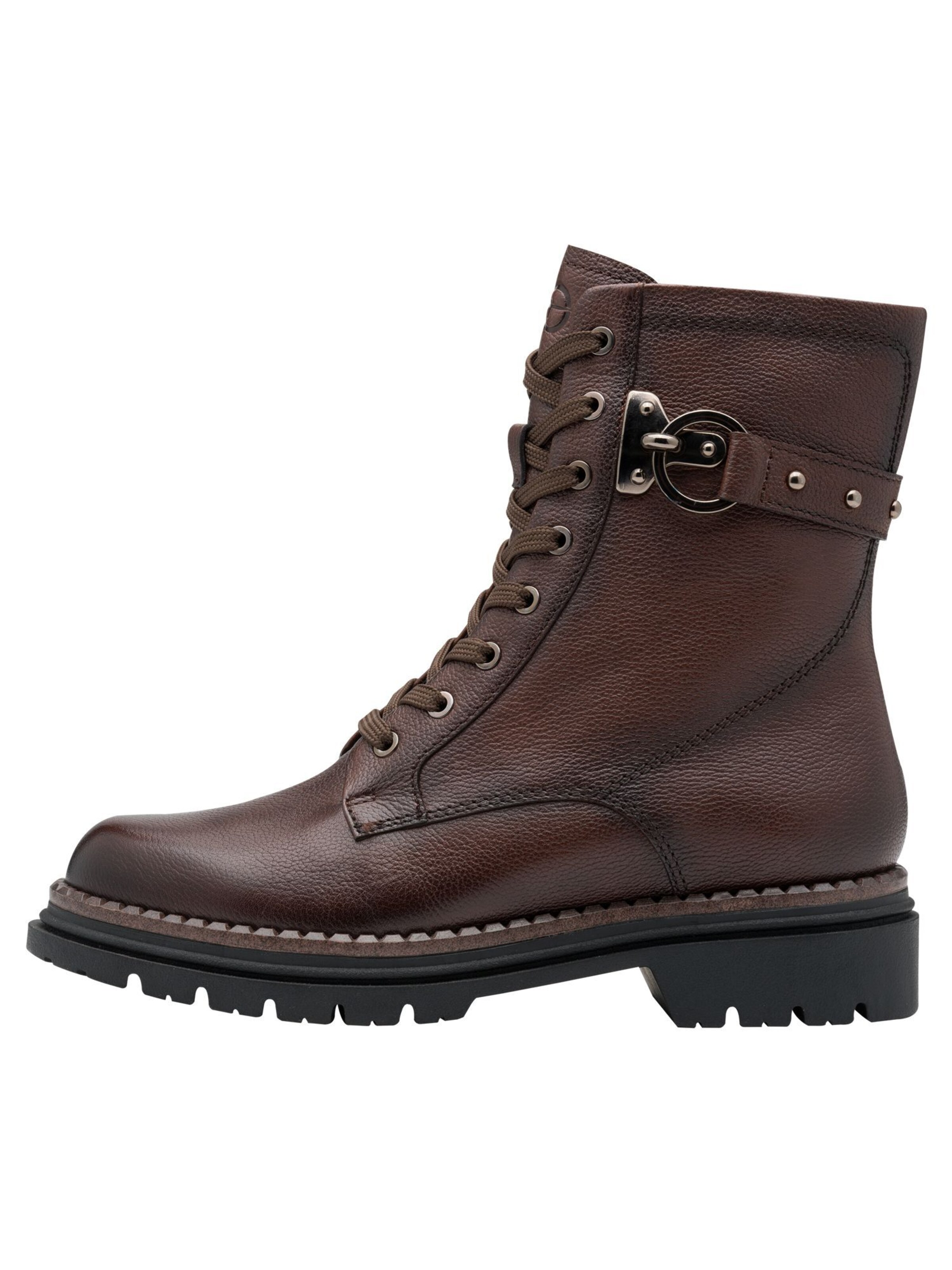Tamaris Lace-up bootie in Brown