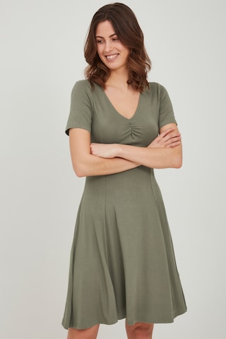 Fransa Summer Dress in Green: front