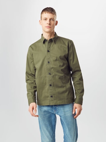 Veste mi-saison HOLLISTER en vert : devant