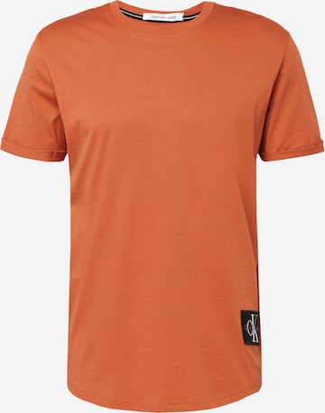Calvin Klein Jeans - Camiseta en marrón: frente