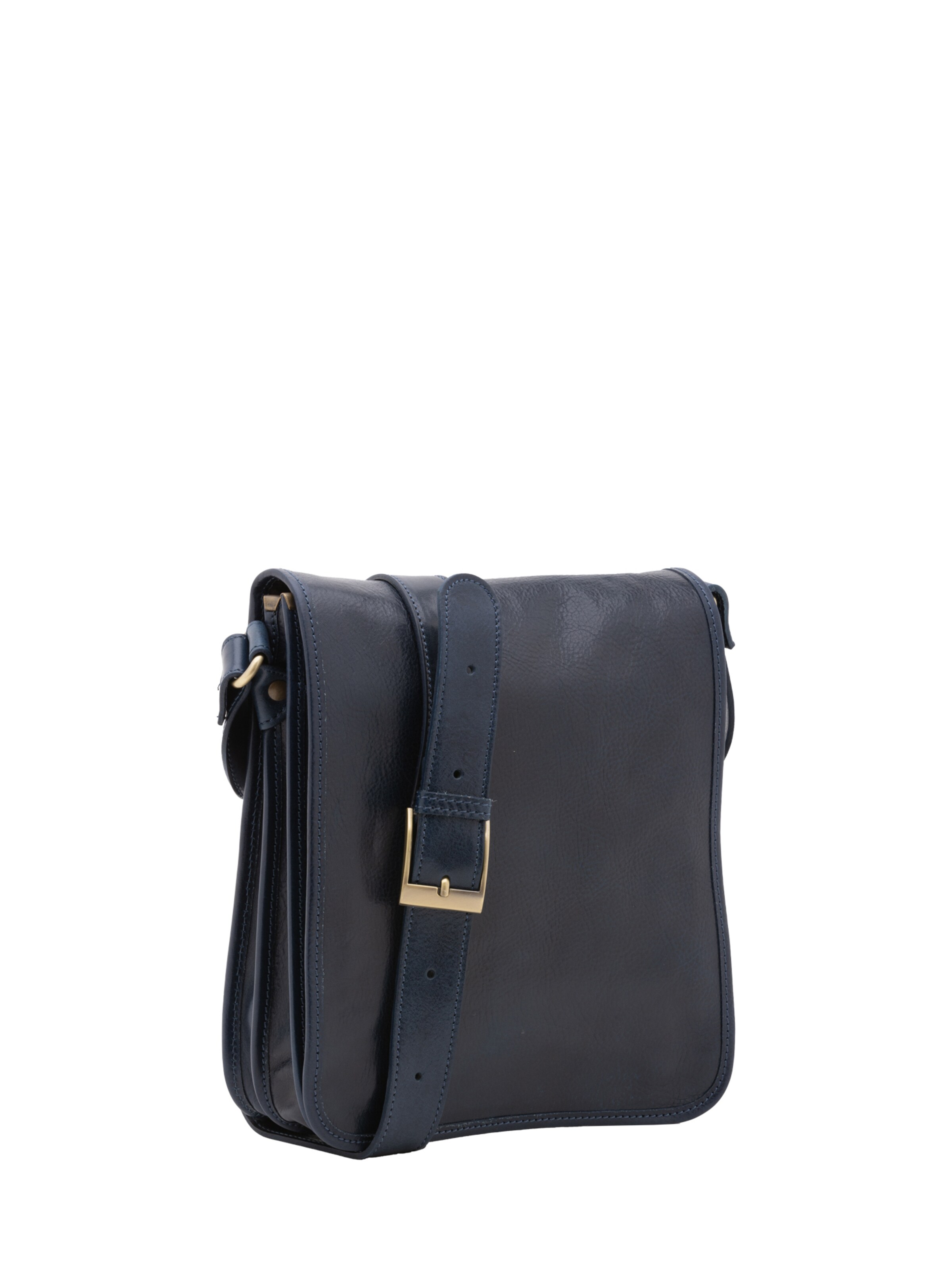 Borsa a tracolla 'Borsa a tracolla uomo vera pelle con chiusura calamita - Made in Italy' di I Fratelli in blu