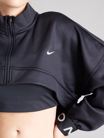 NIKE - Sudadera con cremallera deportiva 'Pro' en negro