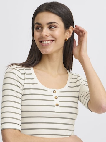 Fransa Shirt ' FRHIZAMOND stripe ' in Green