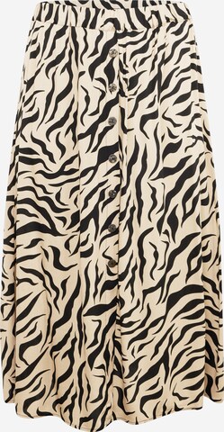 ONLY Carmakoma Rok 'NOVA LIFE' in Beige: voorkant