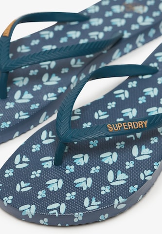 Superdry & Co Teenslipper in Blauw