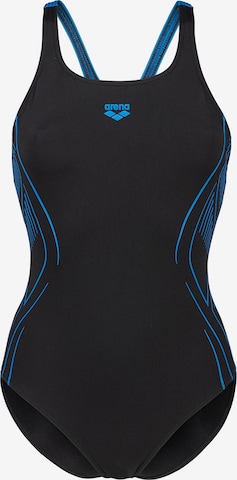 ARENA - Bañador de natación 'REFLECTING' en negro: frente