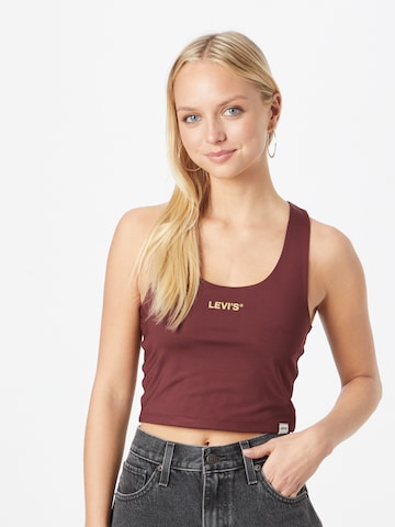 LEVI'S ® Top 'Graphic Racer Half Tank' in Red: front