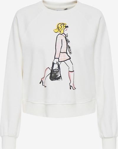 Megztinis be užsegimo 'LABINET' iš ONLY, spalva – rožių spalva / juoda / balta, Prekių apžvalga