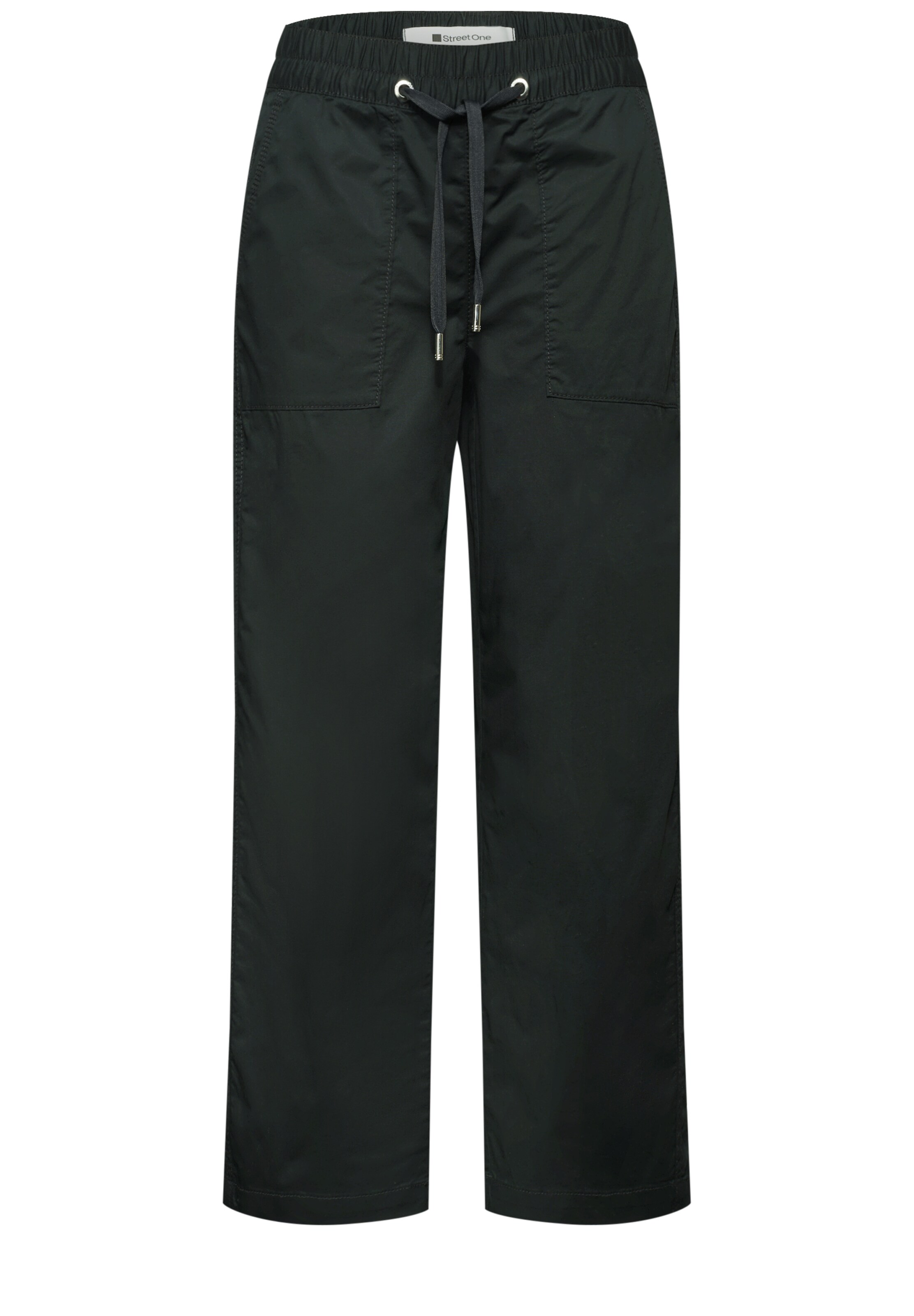 STREET ONE Loosefit Hose in Grün: Vorderseite