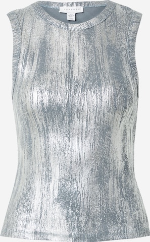 TOPSHOP Top in Zilver: voorkant