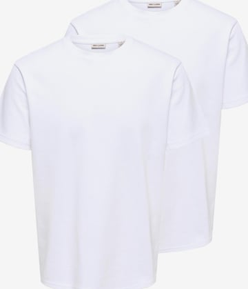 Only & Sons Shirt 'Caspian' in Weiß: Vorderseite