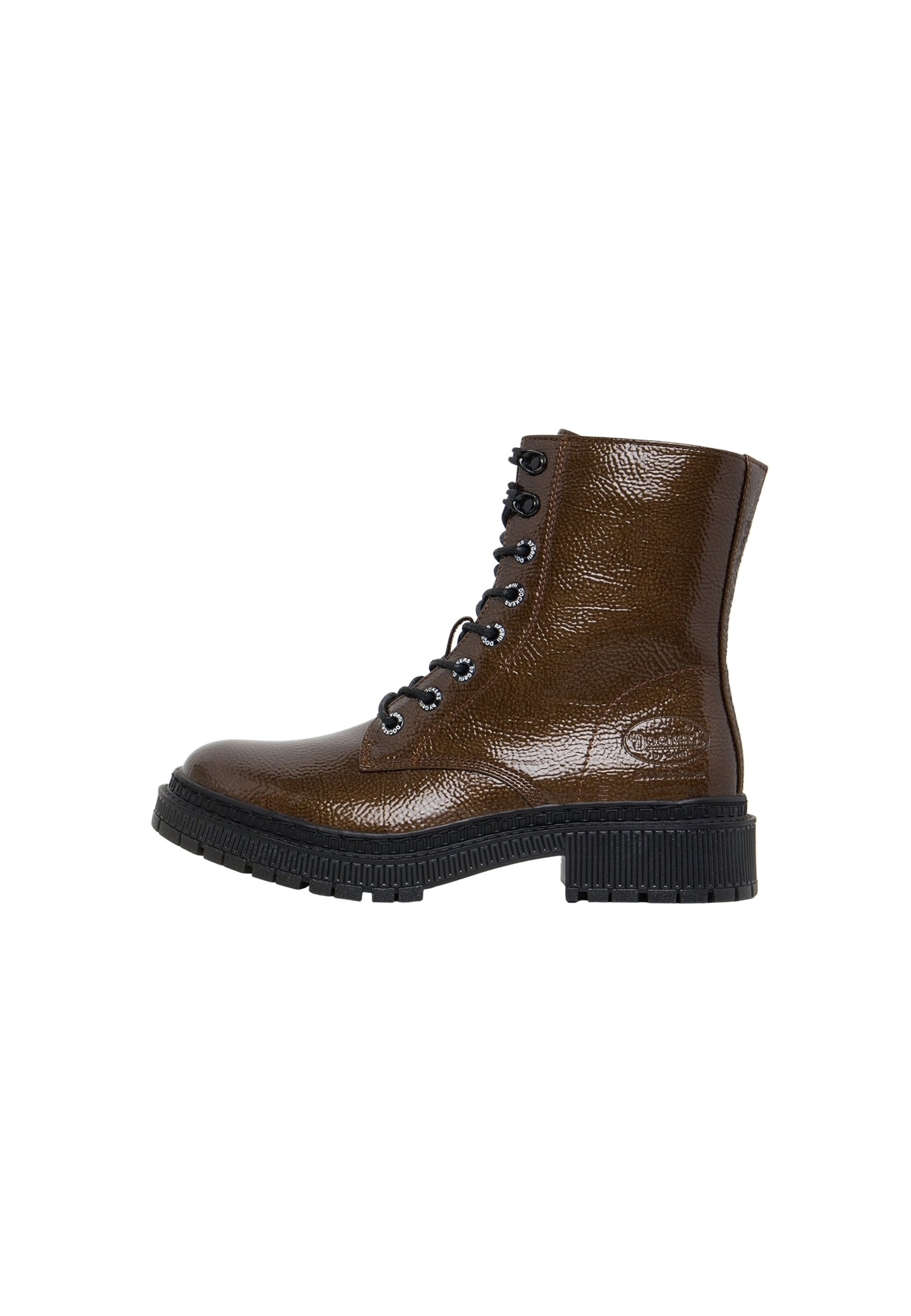 Dockers by Gerli Lace-Up Ankle Boots in Brown: front