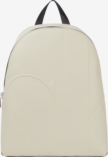 Calvin Klein Jeans Sac à dos en beige clair / noir, Vue avec produit