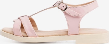 Sandales Pisamonas en rose : devant