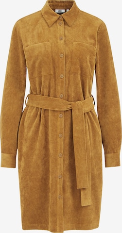 WE FashionKošulja haljina - žuta boja: prednji dio