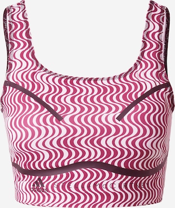 ADIDAS BY STELLA MCCARTNEY - Top desportivo 'Truepurpose Printed' em rosa: frente