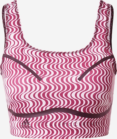 ADIDAS BY STELLA MCCARTNEY Haut de sport 'Truepurpose Printed' en rose foncé / noir / blanc, Vue avec produit