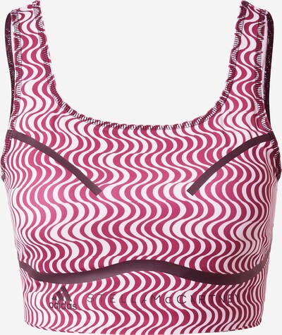 adidas by Stella McCartney Sportski top 'True Purpose' u tamno roza / crna / bijela, Pregled proizvoda