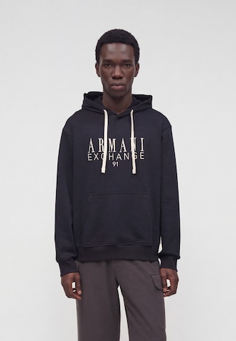 ARMANI EXCHANGE Mikina - Modrá: predná strana