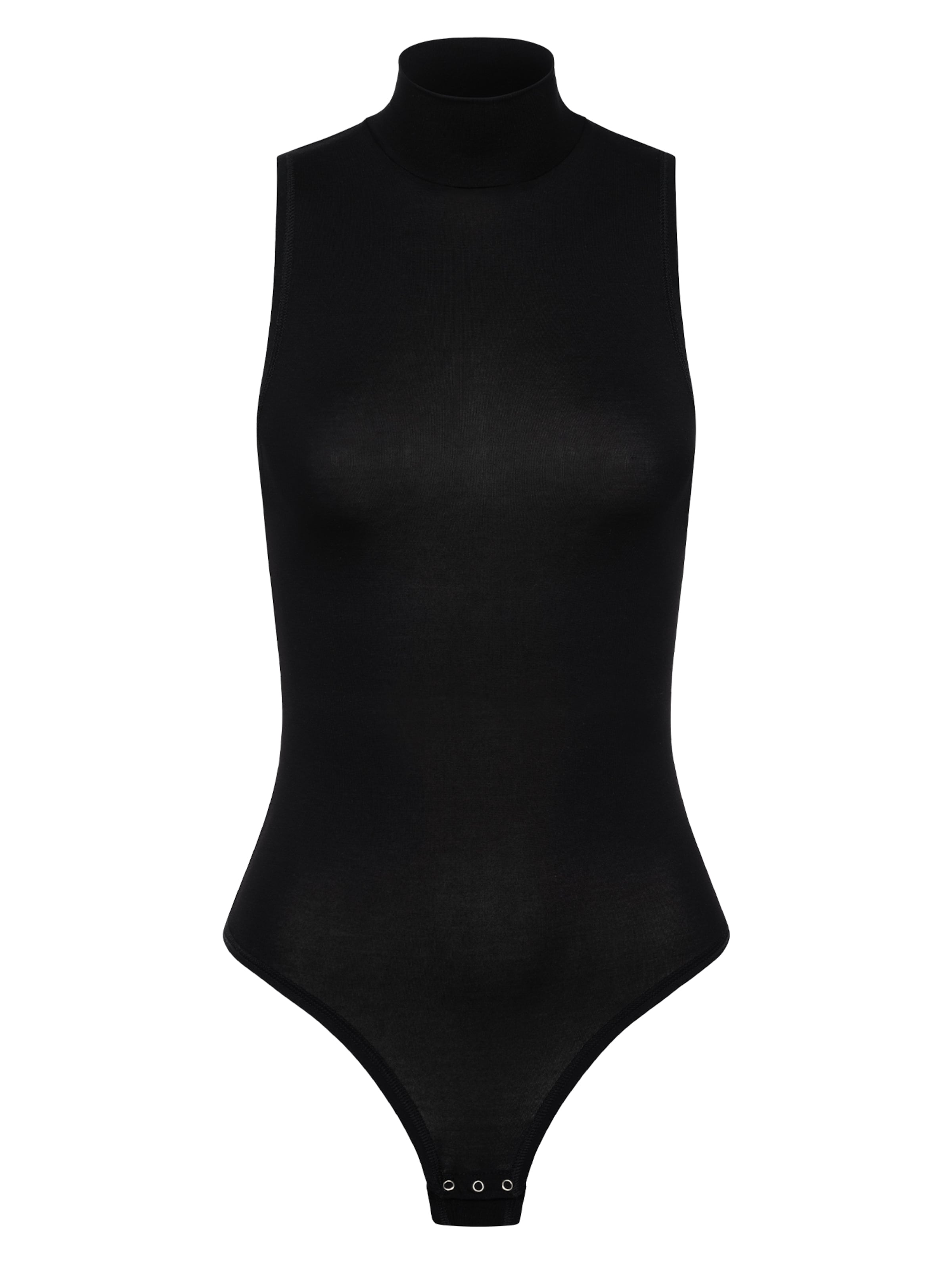 Erlich Textil Shirtbody in Schwarz: Vorderseite