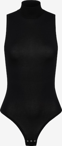 Erlich Textil Shirt Bodysuit in Black: front