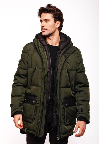 Parka d’hiver 'Tahaa' STONE HARBOUR en vert : devant