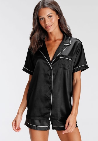 BRUNO BANANI Pyjama in Schwarz: predná strana