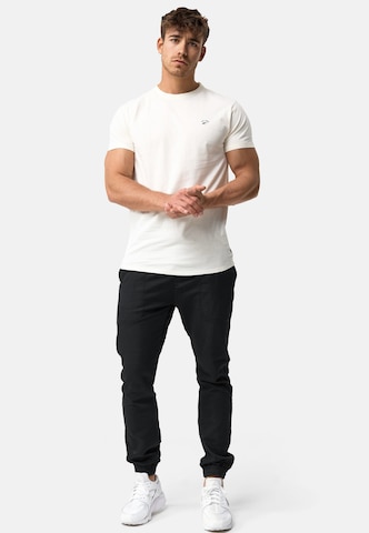 T-Shirt ' Kloge ' INDICODE JEANS en blanc