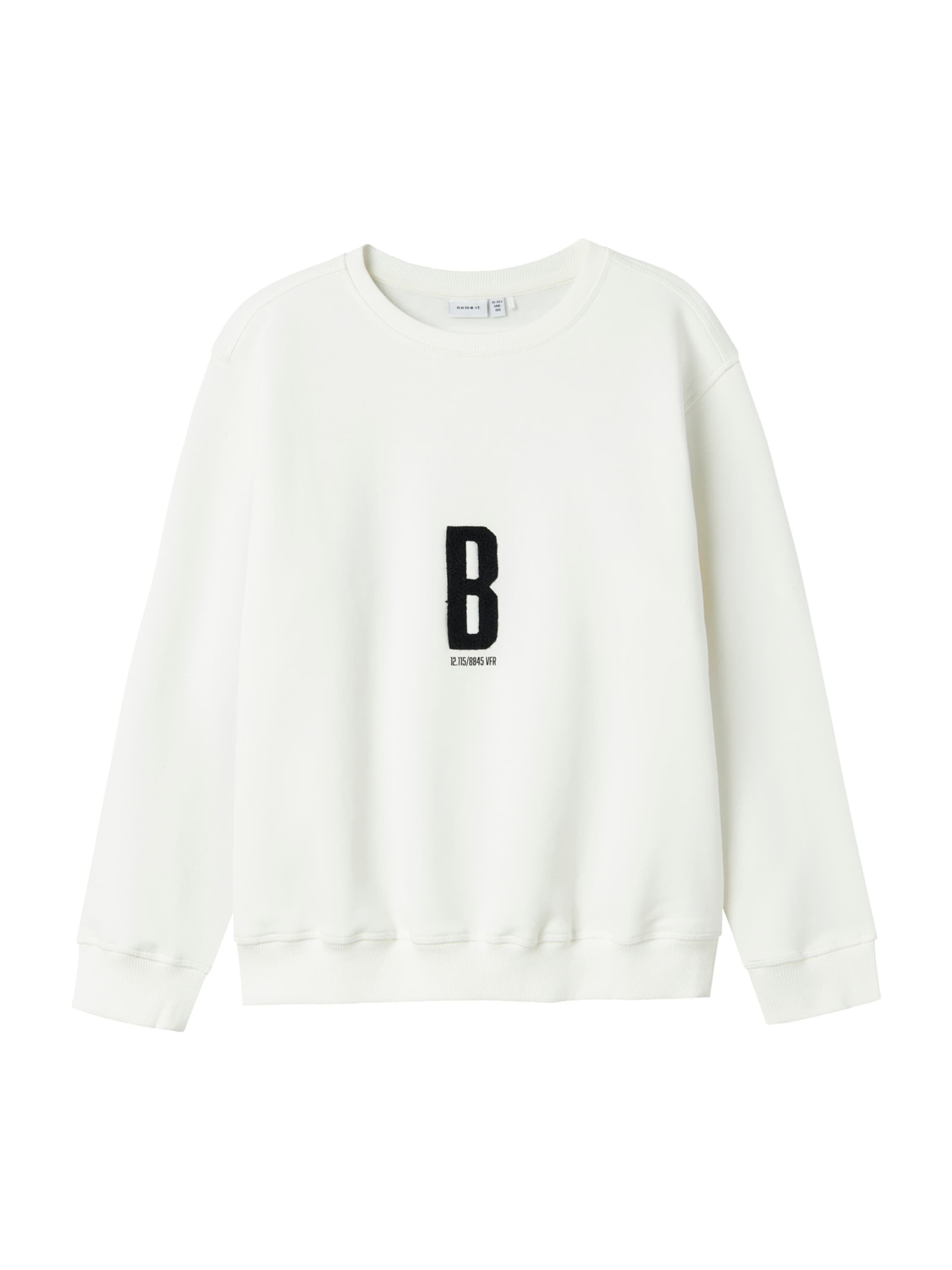 NAME IT Mikina 'NKMONSLO' – bílá: přední strana