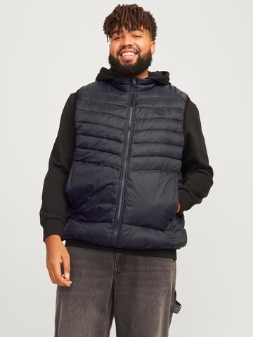 Gilet 'JJESprint' di Jack & Jones Plus in nero: frontale