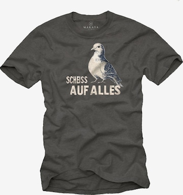 MAKAYA Shirt 'Taube' in Grey: front