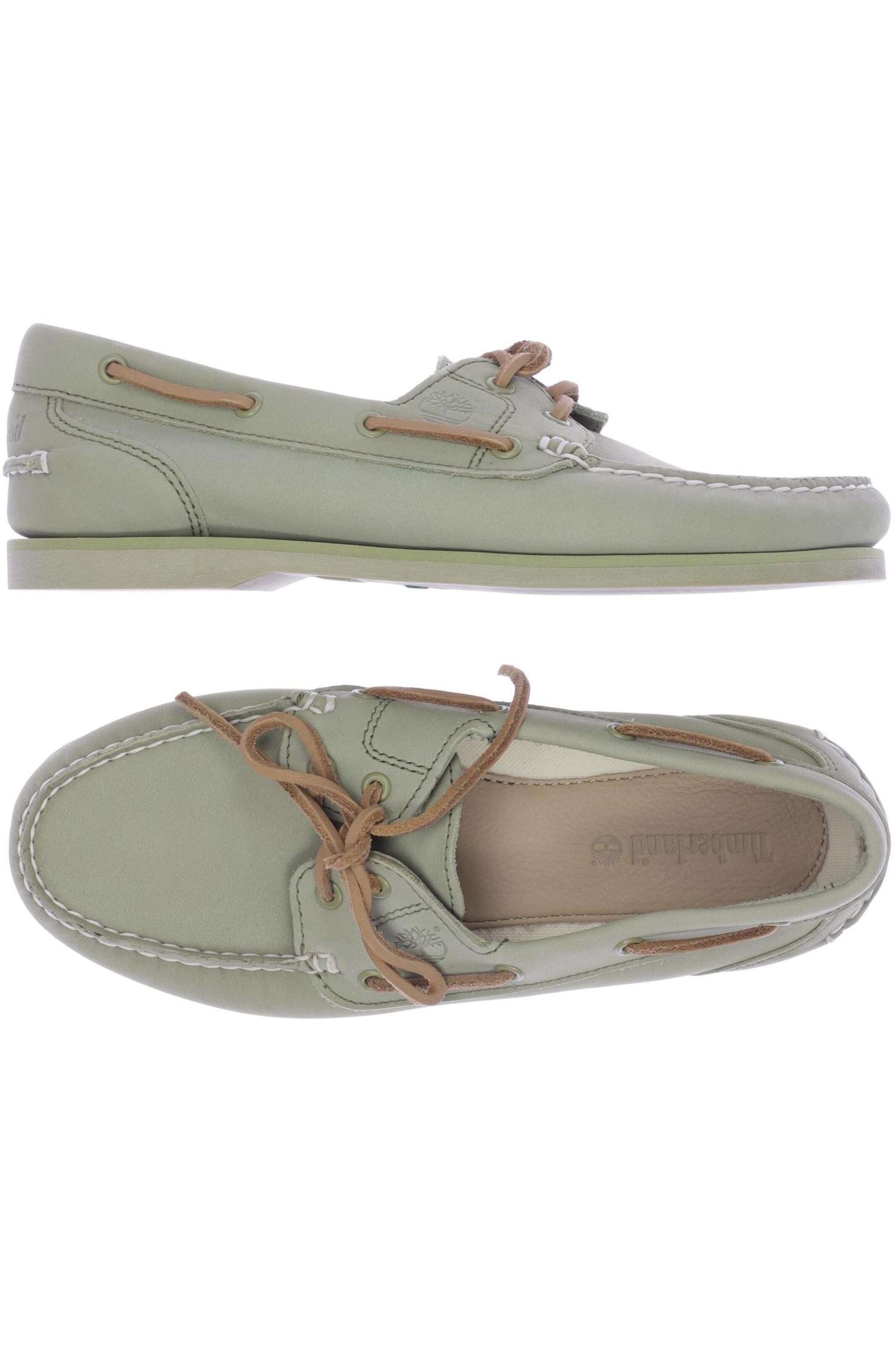 TIMBERLAND Flats & Loafers in 39,5 in Green: front