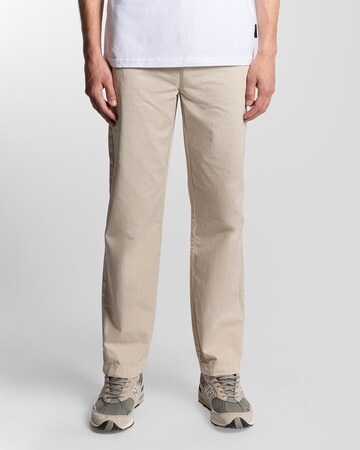 Regular Pantalon chino 'Drawstring' Lyle & Scott en beige : devant