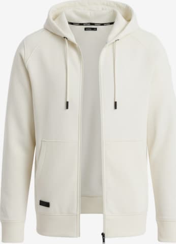 Ombre Sweatvest in Beige: voorkant