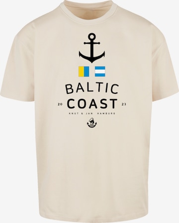 T-Shirt F4NT4STIC en beige : devant