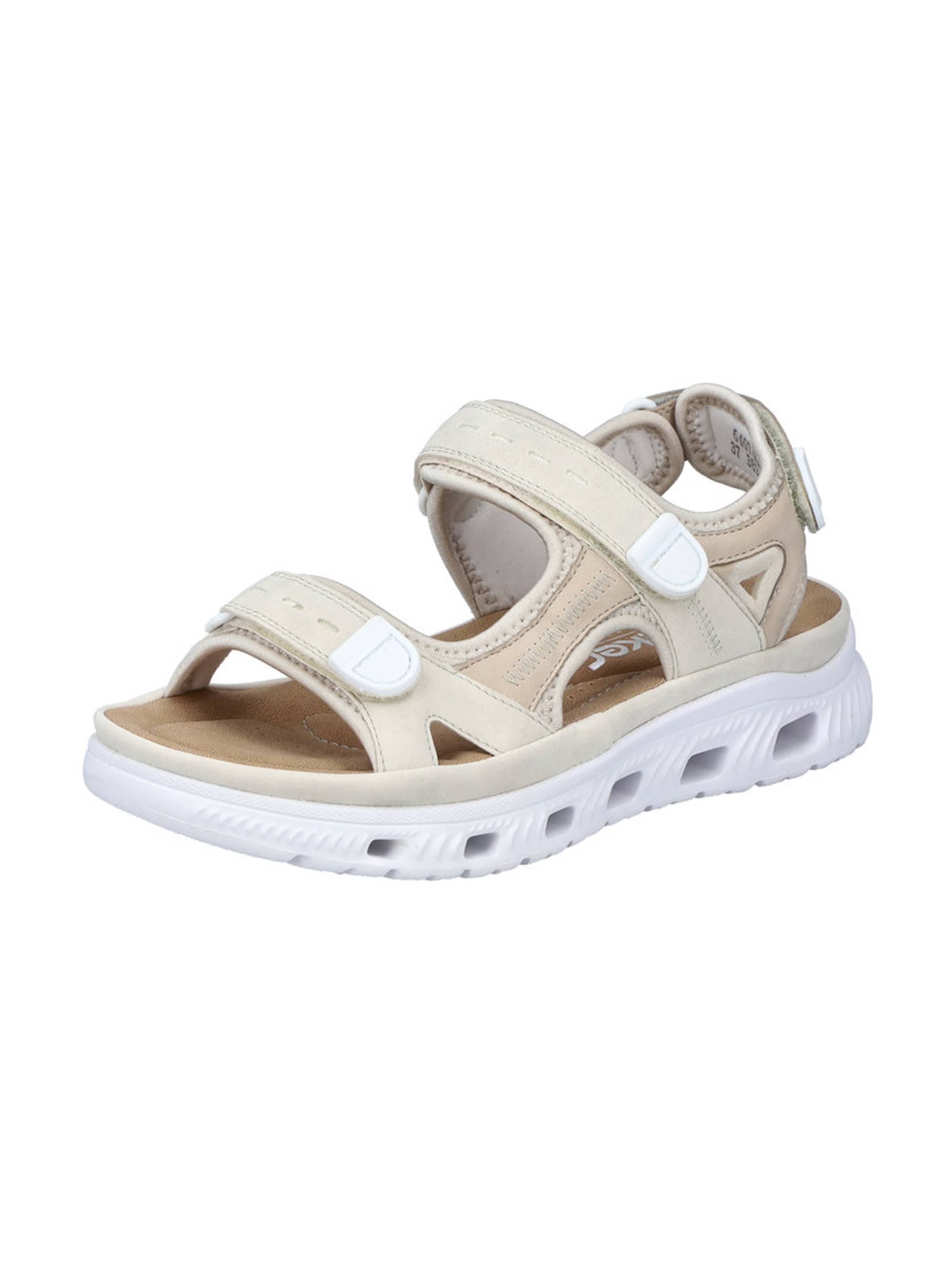 Sandales de randonnée Rieker Sport en beige : devant