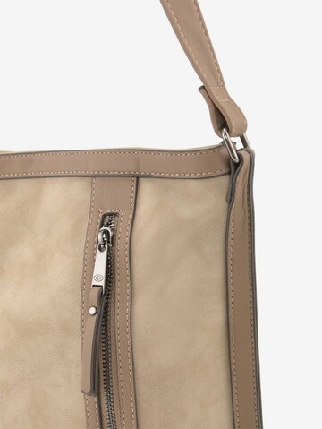 TOM TAILOR Schultertasche 'DEYA' in Beige